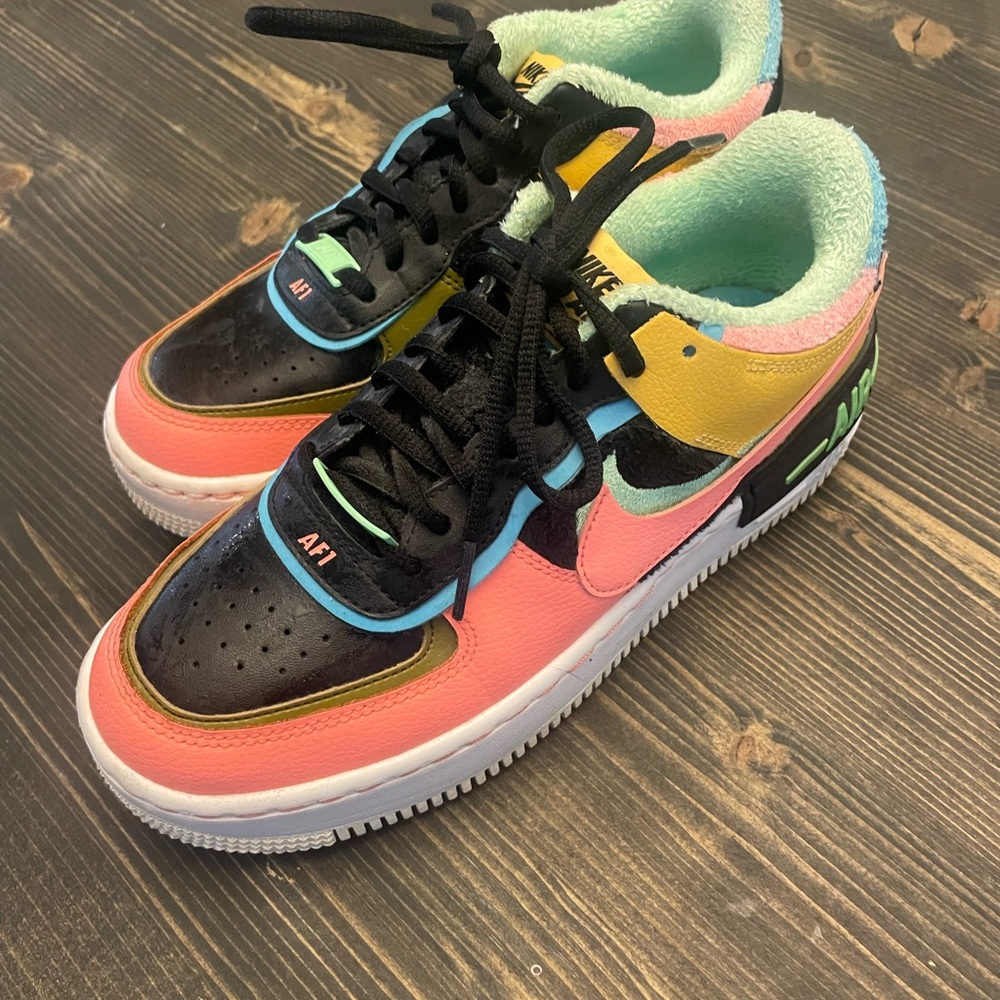 Nike Air Force 1 Multicolor Athletic Shoes